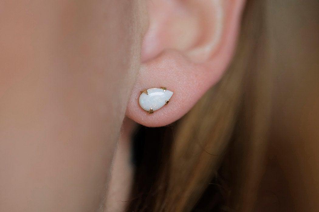 Opal Earrings, 14K Gold Earrings – Capucinne