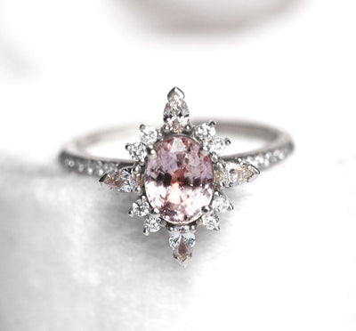Adriana Oval Sapphire Diamond Ring