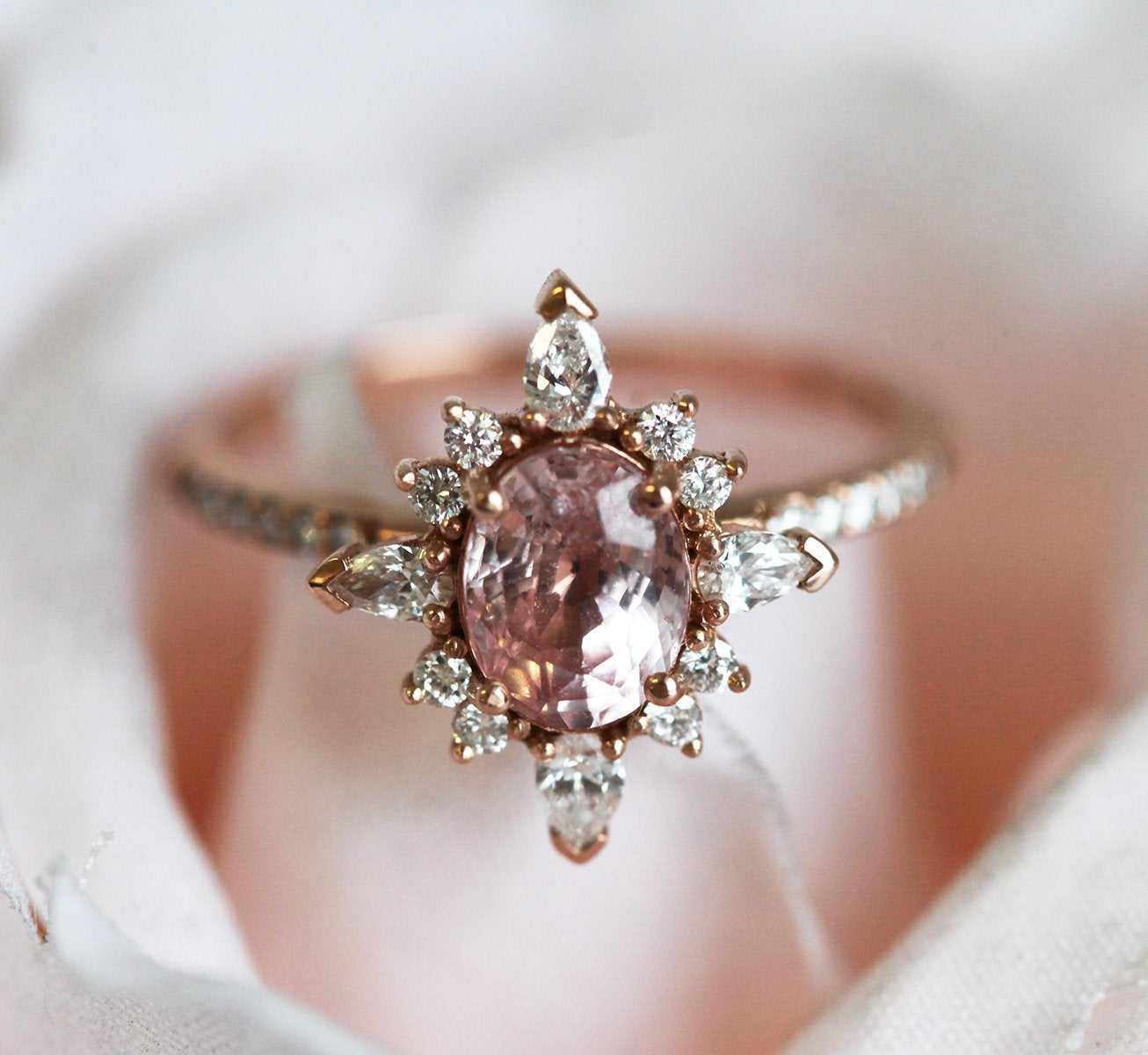 Adriana Oval Sapphire Diamond Ring