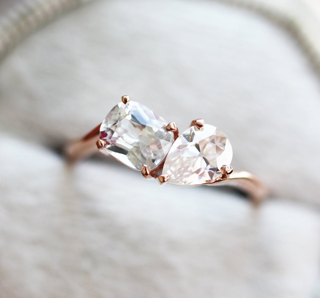 Cluster Salt & Pepper Diamond Ring