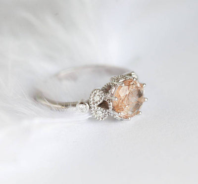 Amanda Round Quartz Ring-Capucinne