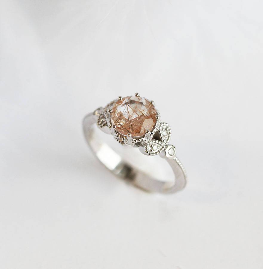 Amanda Round Quartz Ring-Capucinne