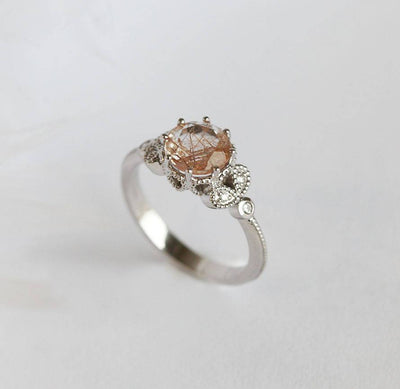 Amanda Round Quartz Ring-Capucinne