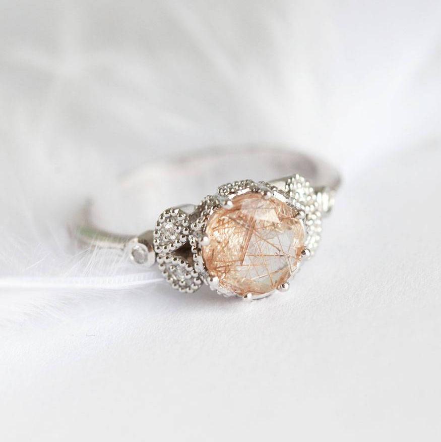 Amanda Round Quartz Ring-Capucinne