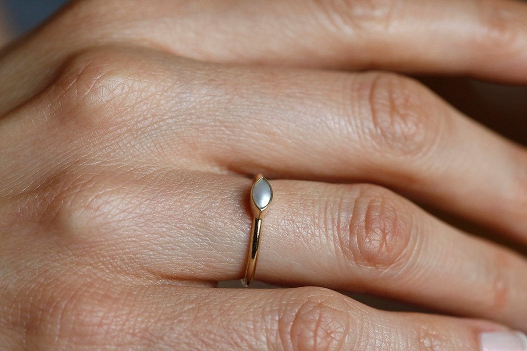 Anais Marquise Pearl Ring-Capucinne