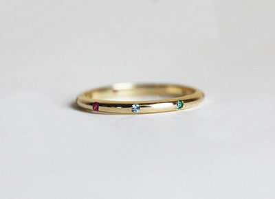 Birthstone Ring, Wedding Ring-Capucinne