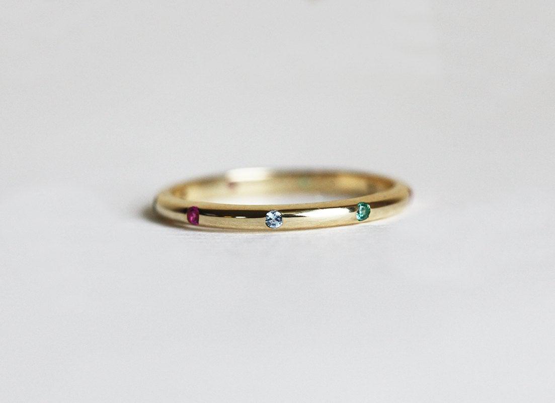 Birthstone Ring, Wedding Ring-Capucinne