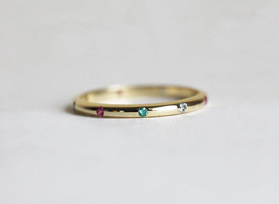 Birthstone Ring, Wedding Ring-Capucinne