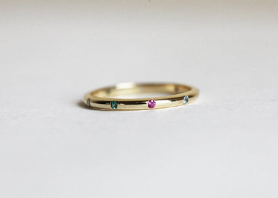 Birthstone Ring, Wedding Ring-Capucinne