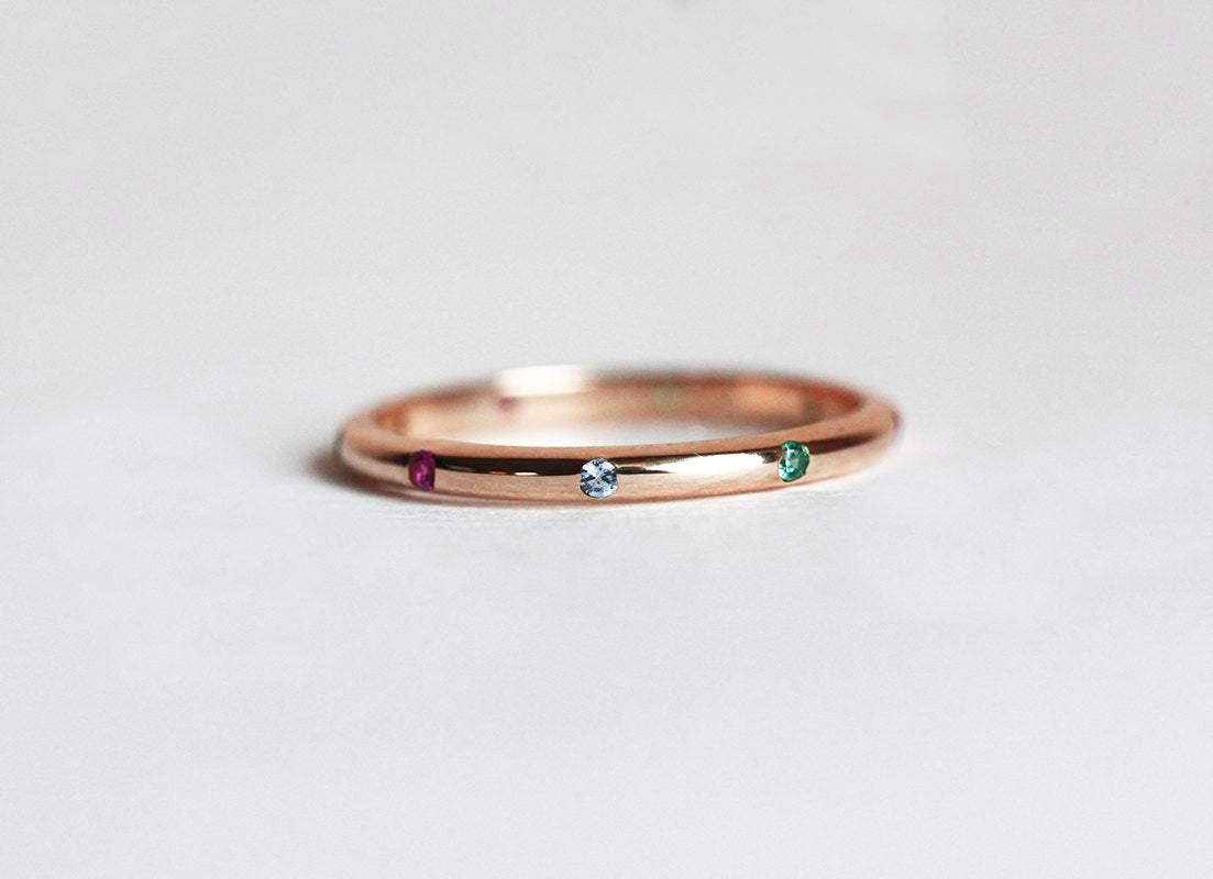 Birthstone Ring, Wedding Ring-Capucinne