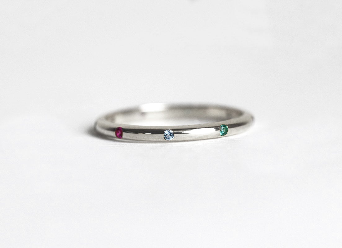 Birthstone Ring, Wedding Ring-Capucinne