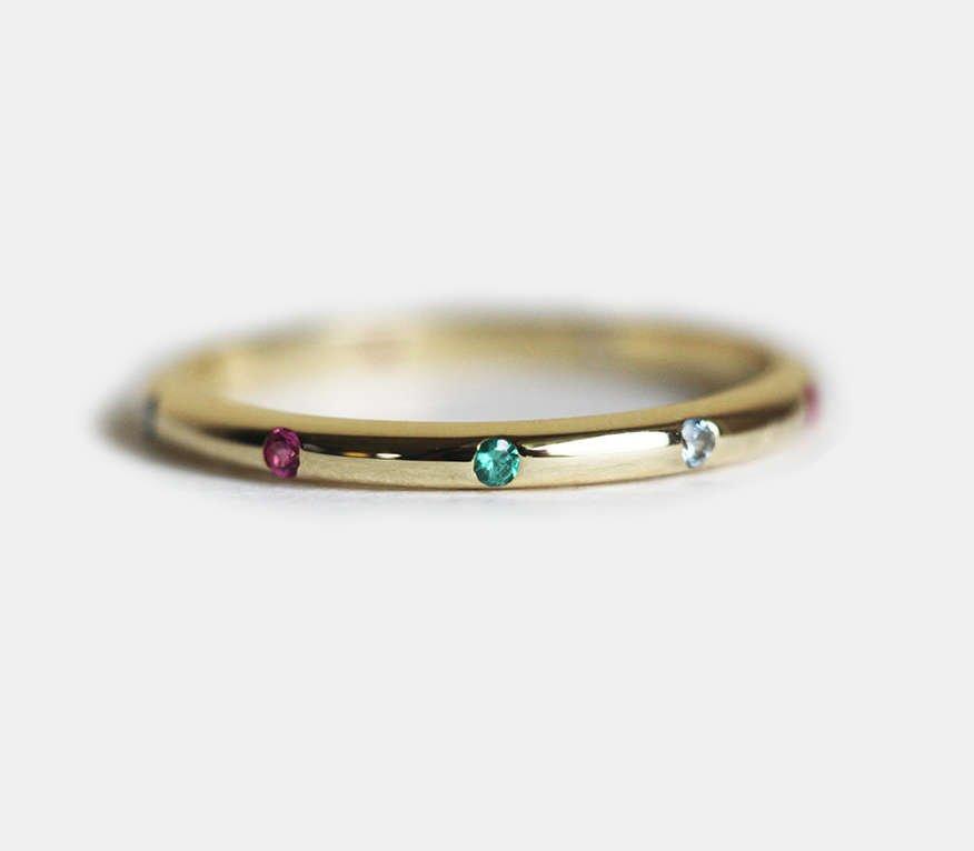 Birthstone Ring, Wedding Ring-Capucinne