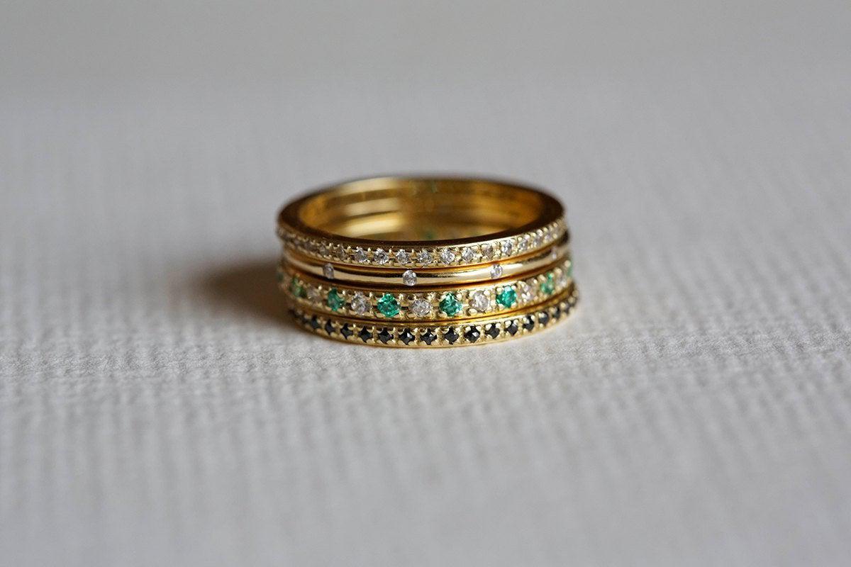 Blue Topaz Ring, Birthstone Ring-Capucinne