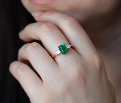 Cleo Emerald Ring Set