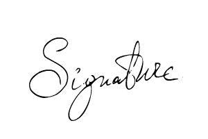 Signature example