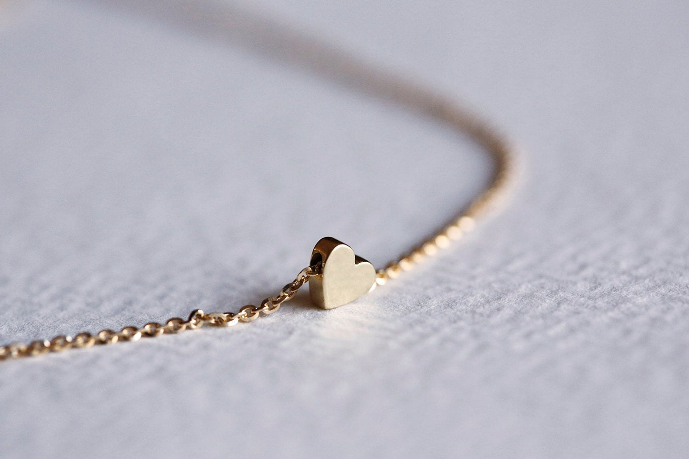 Gold heart necklace