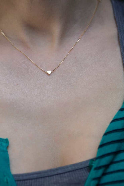 Gold heart necklace