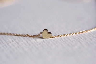 Gold heart necklace