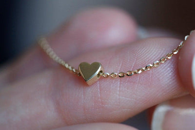 Gold heart necklace