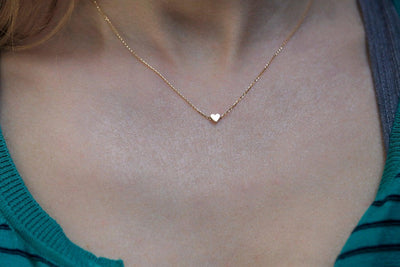 Gold heart necklace