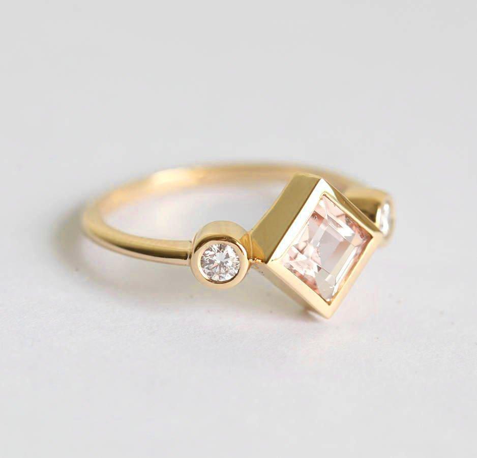 Gold Morganite Ring