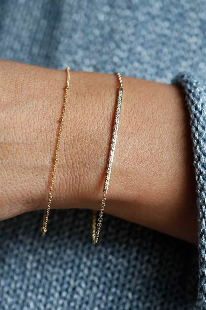 Diamond Bar Bracelet Pave Diamond Bracelet Capucinne