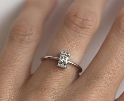 Elegant diamond engagement ring with a timeless design.