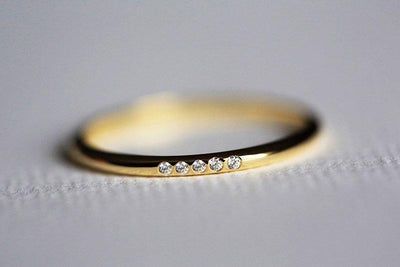 Diamond eternity wedding band