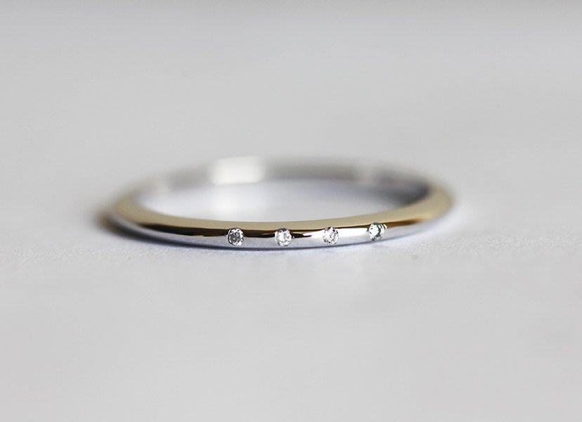 Diamond eternity wedding band