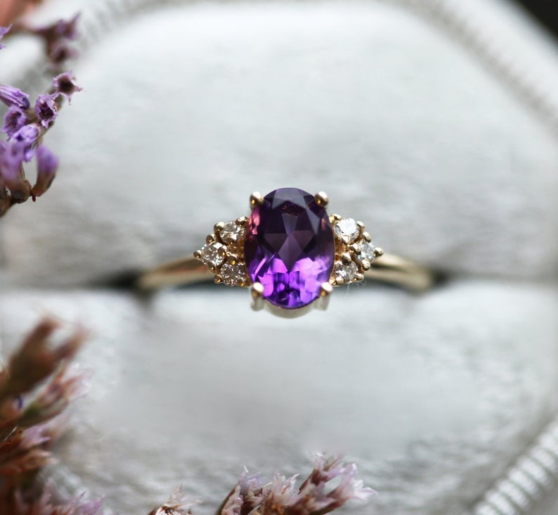 Amethyst cluster ring store