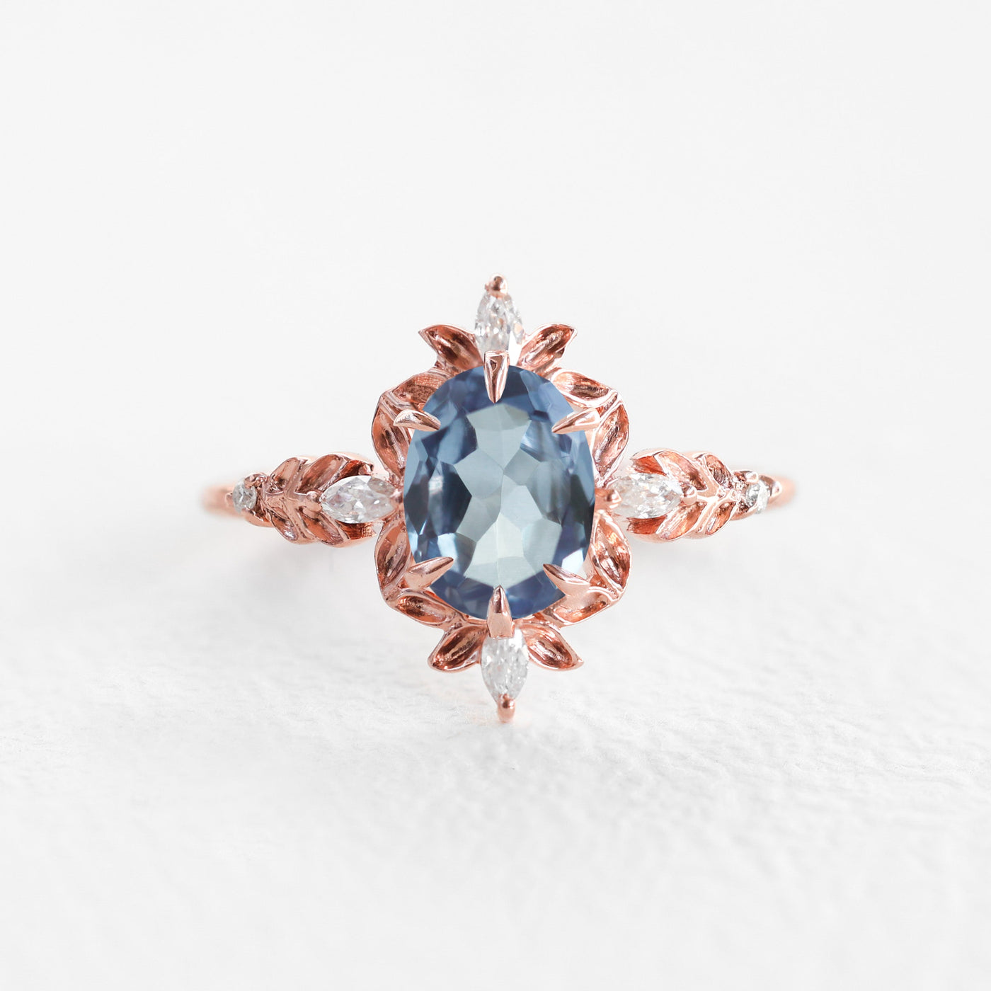 Enya Oval Diamond Engagement Ring, Fantasy Diamond Ring
