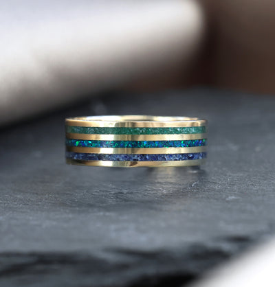 Triple inlay ring 