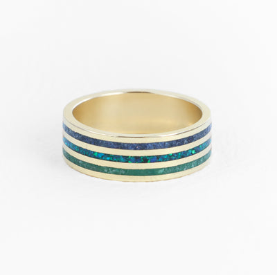 Triple inlay ring 