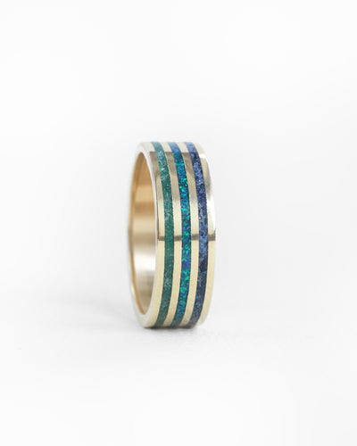 Triple inlay ring 