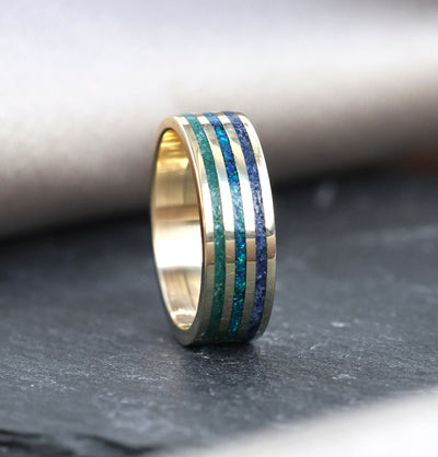 Triple inlay ring 