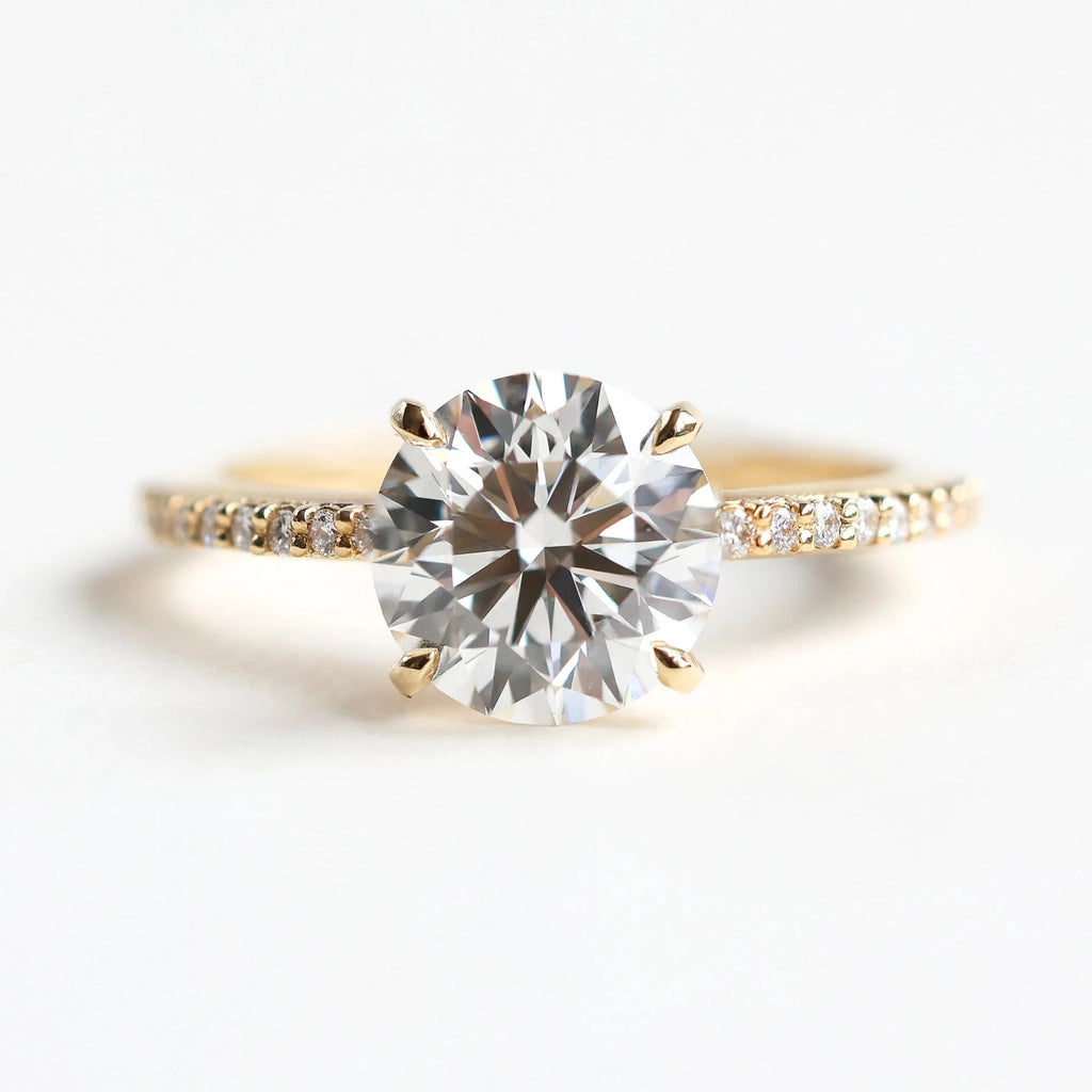 Fiamma 2Ct Round Diamond Ring – Capucinne