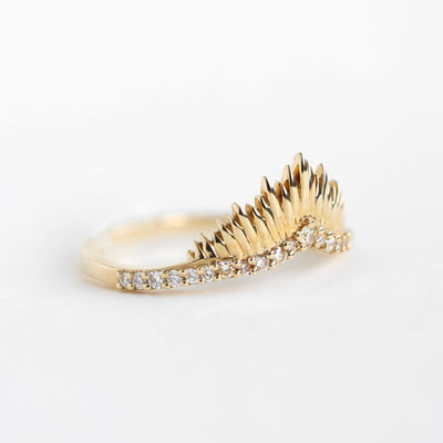 Gold Sunshine Diamond Ring