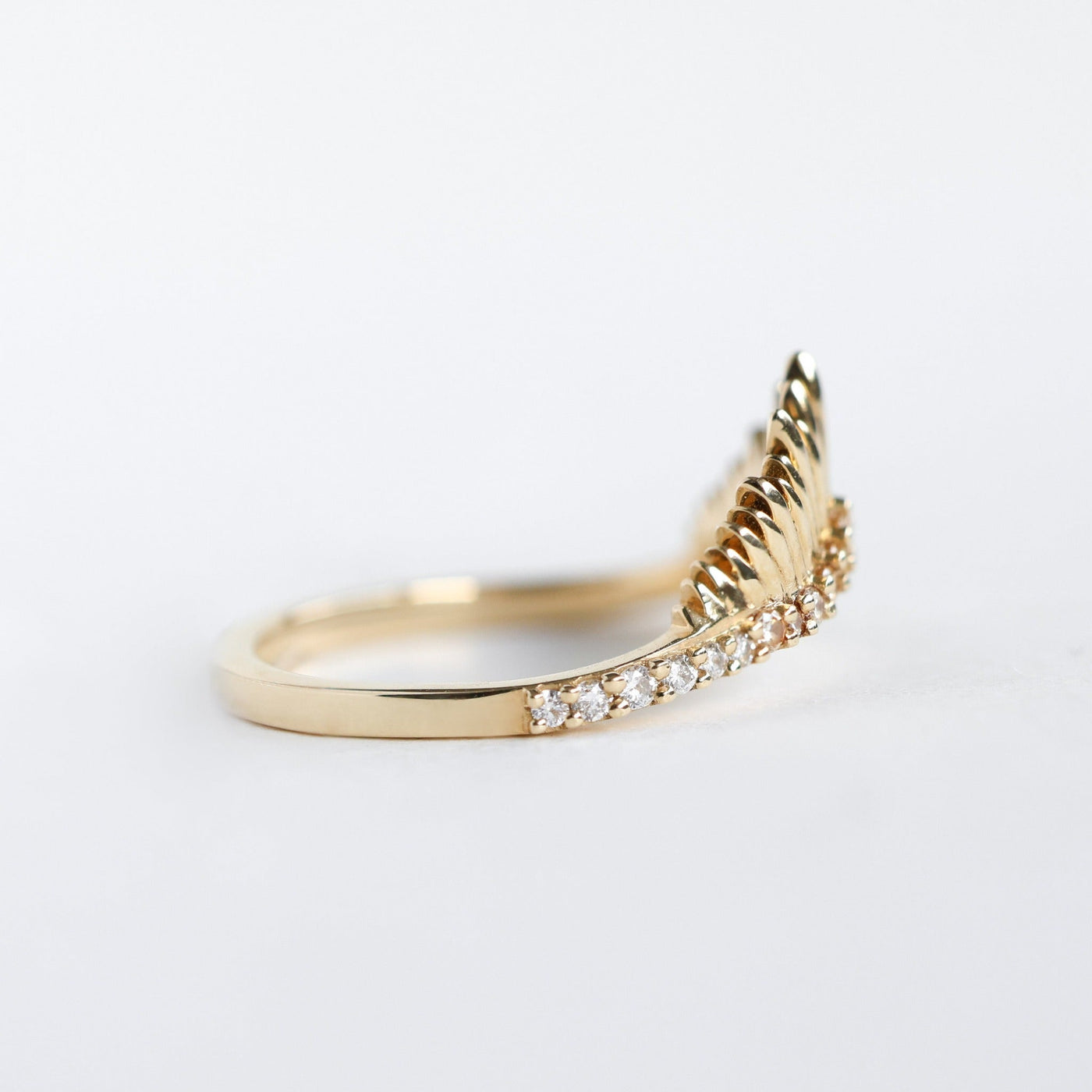 Gold Sunshine Diamond Ring