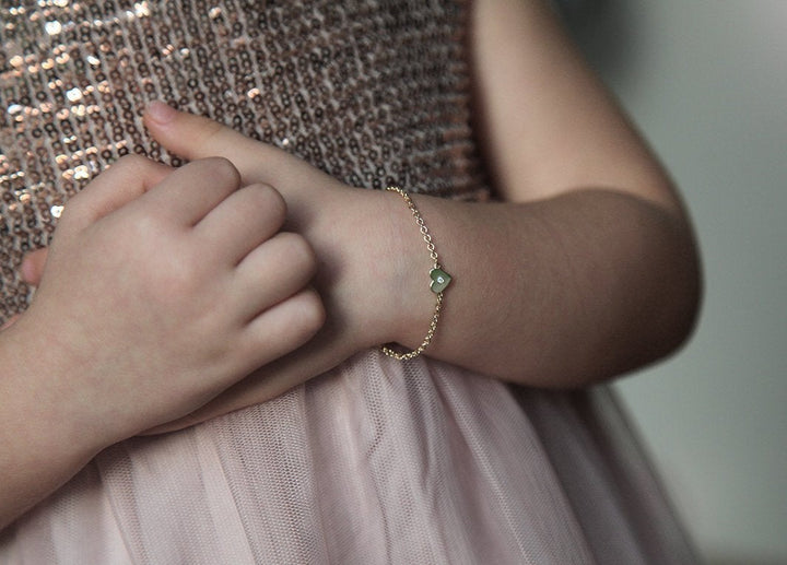 Girls Gold Bracelet for Baptism or Gift Capucinne