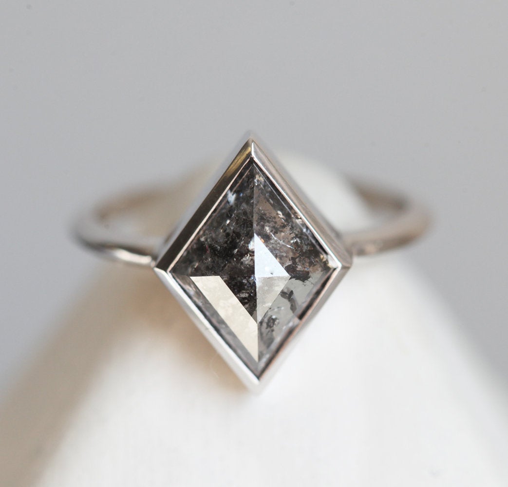 Grey Kite Salt & Pepper Diamond Ring