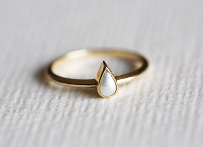 Kamari Pear-Shaped Pearl Ring-Capucinne