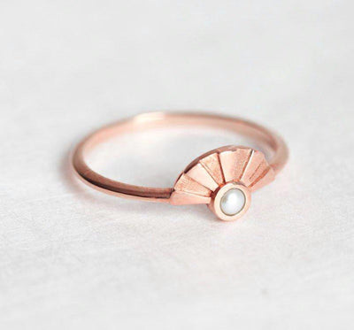 LAYNE WHITE PEARL RING-Capucinne