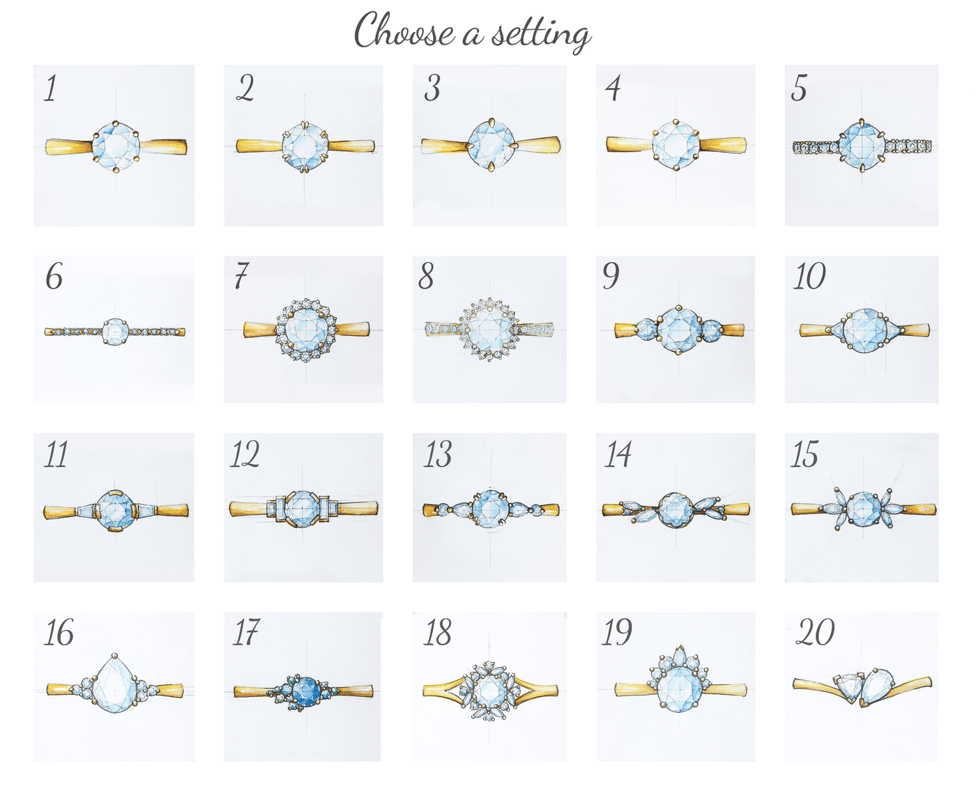 Teal Sapphire Ring Catalog