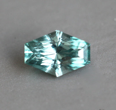 Loose hexagon mint green sapphire