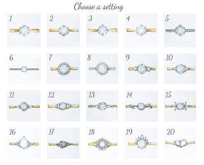Sapphire Ring Settings Catalog