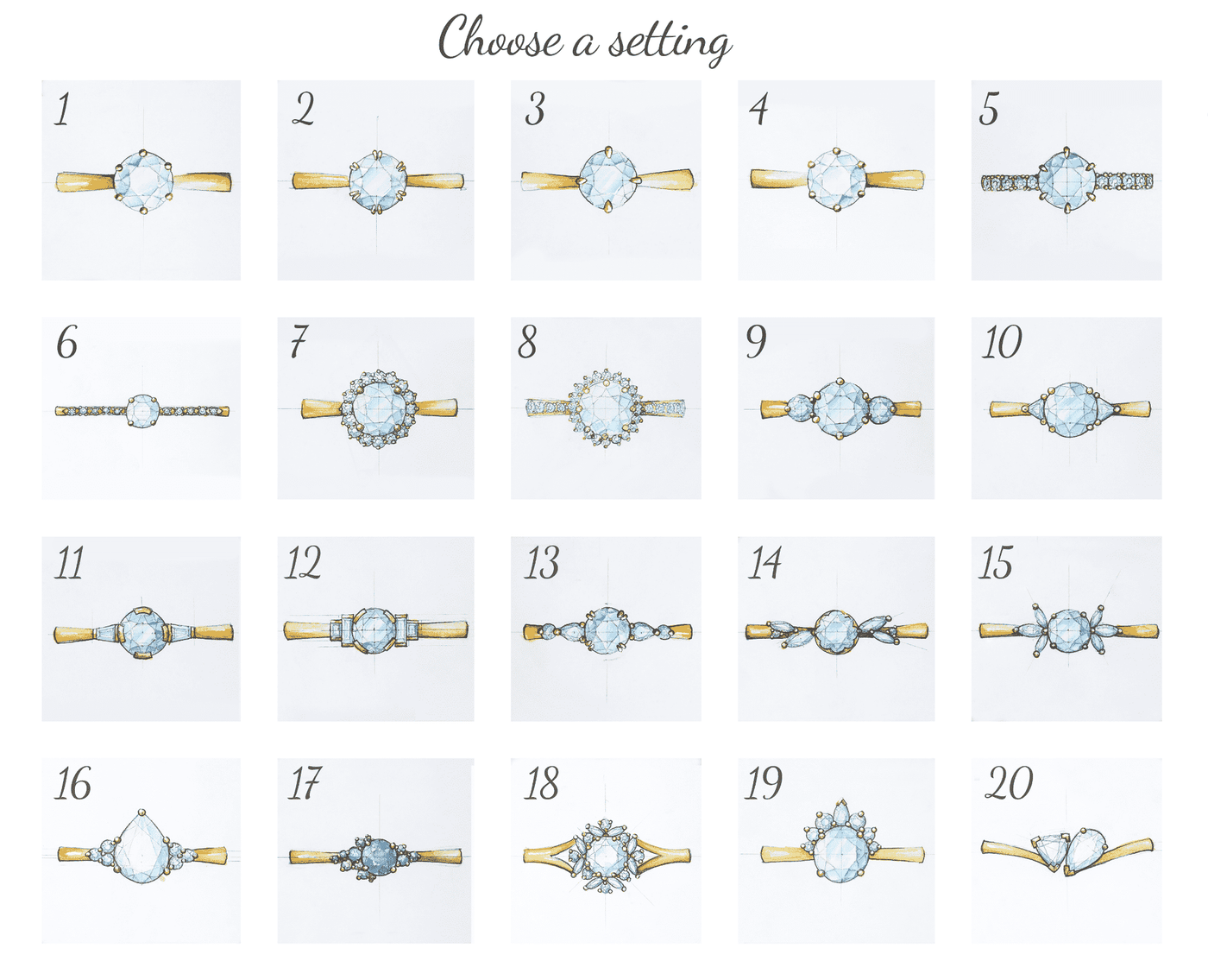 Sapphire Ring Settings Catalog