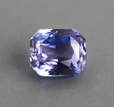 Loose octagon-shaped bi-color sapphire