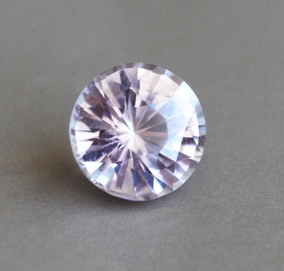 Loose round light pink sapphire