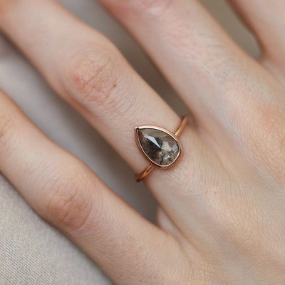 Mabel Salt & Pepper Diamond Ring