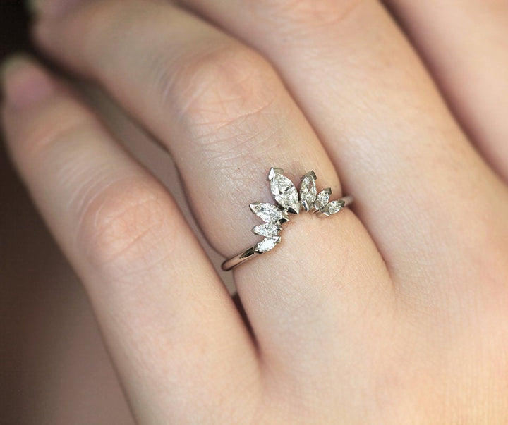 Floral diamond band online